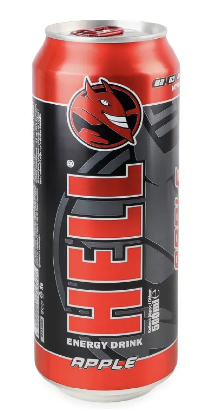 Енергетичний б/а напій Hell Apple 0.5 л з/б